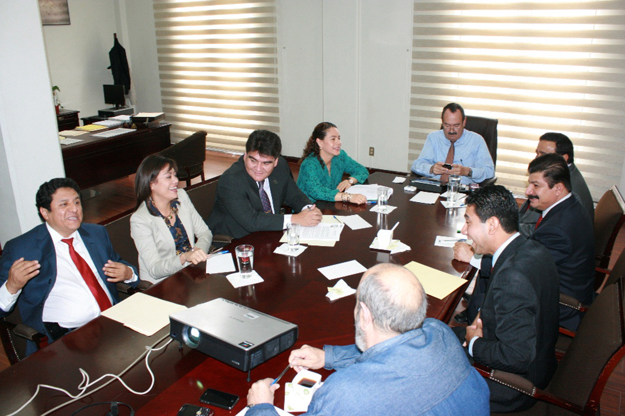 Reunión diputados y funcionaros Morelos