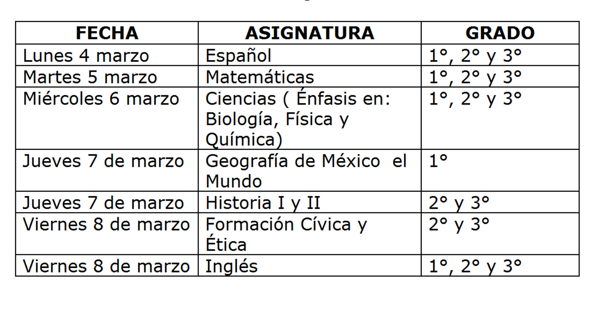 Calendario