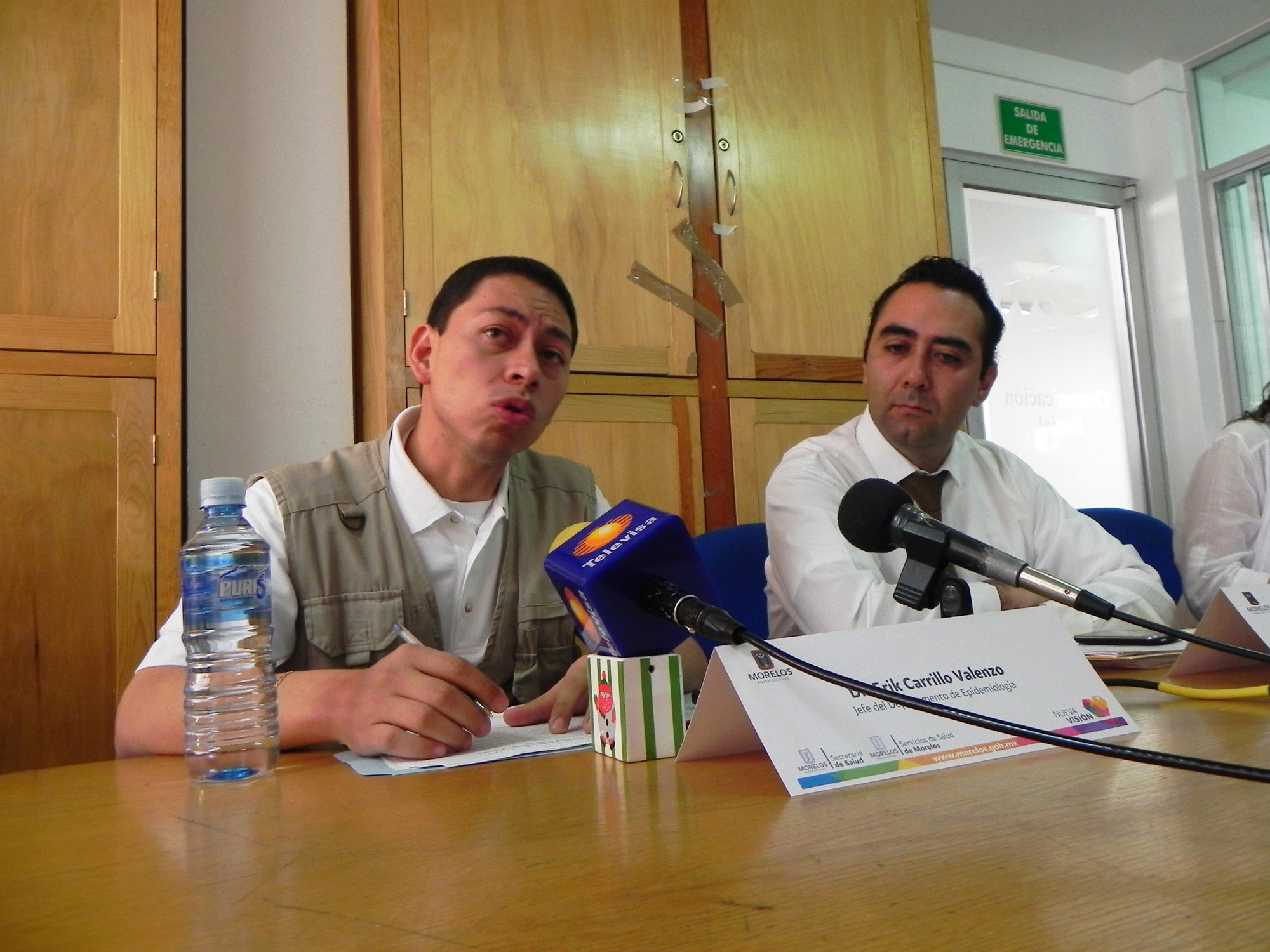 Funcionarios de los Servicios de Salud de Morelos