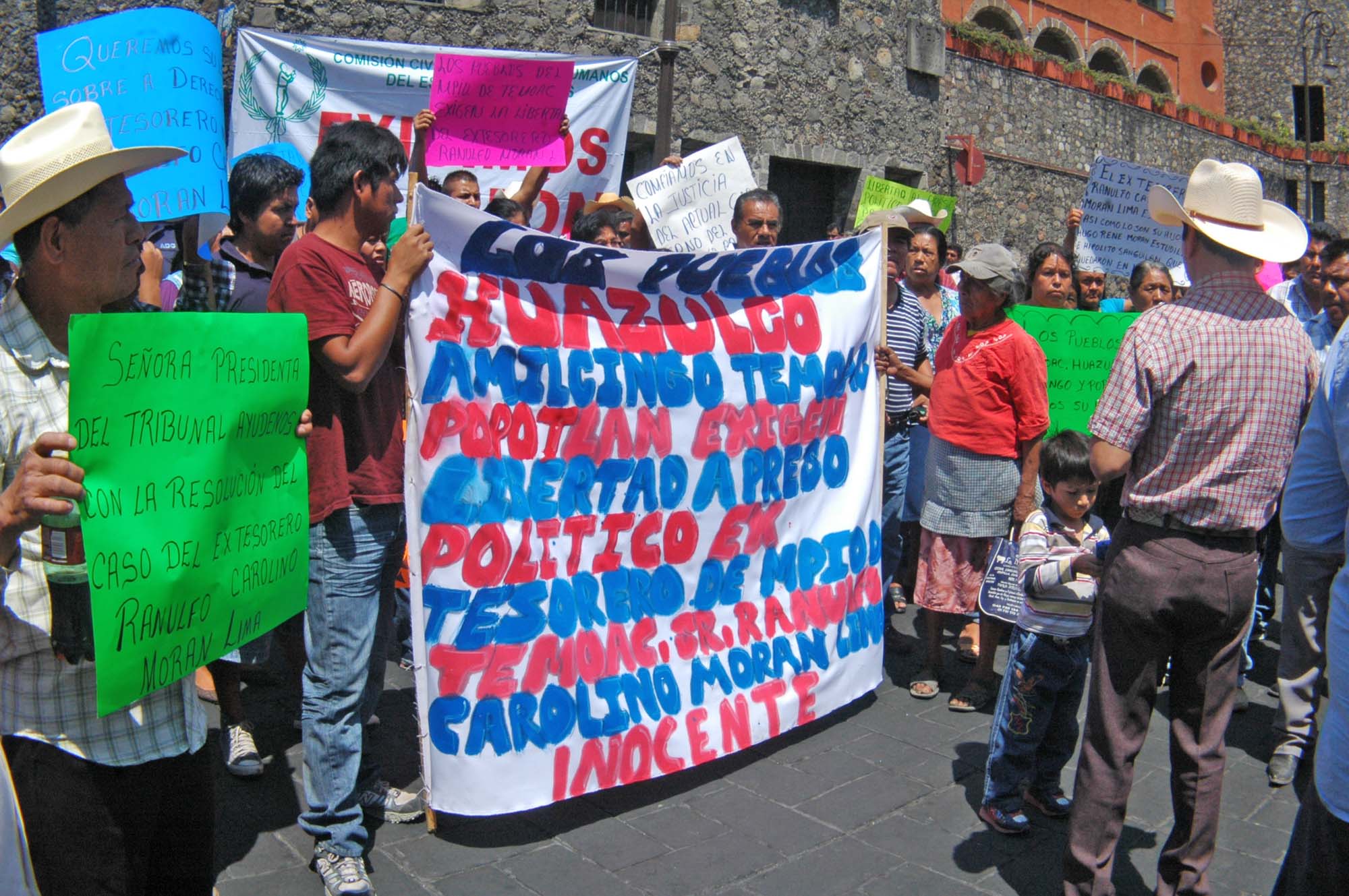 Manifestantes Huazulco