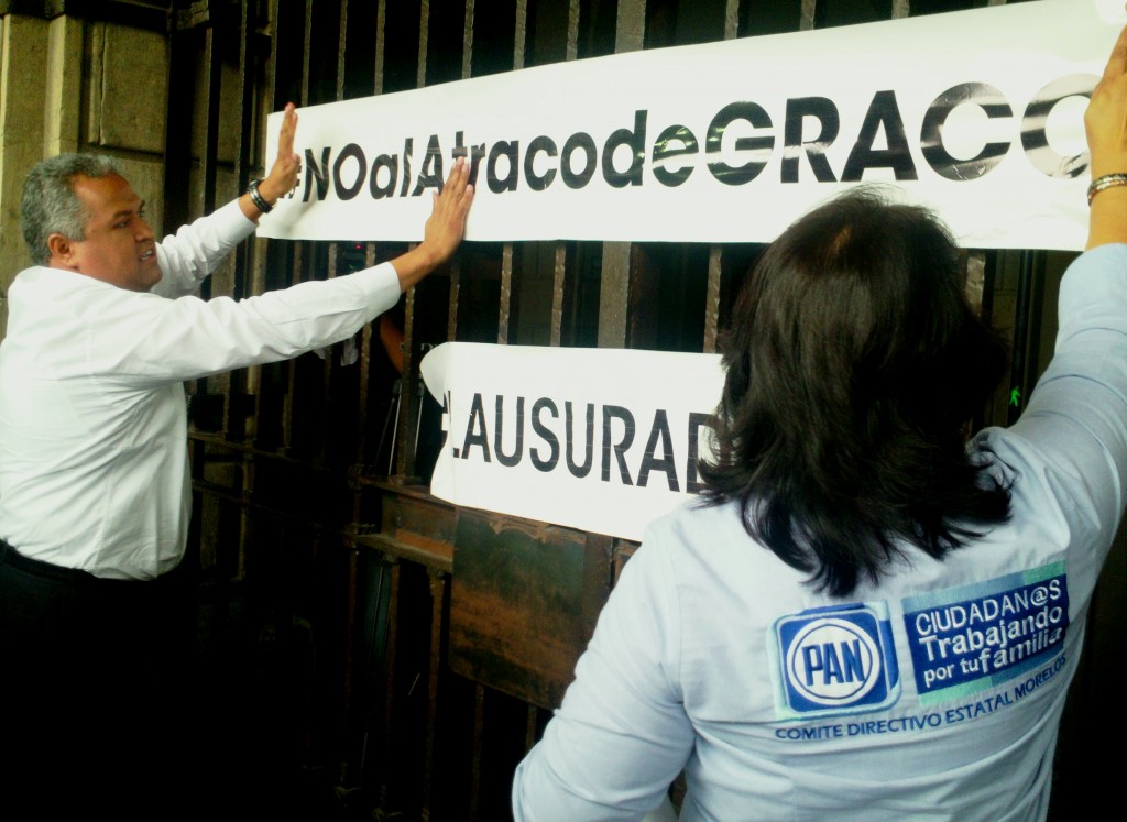 Clausura simbólica de sede del Poder Ejecutivo