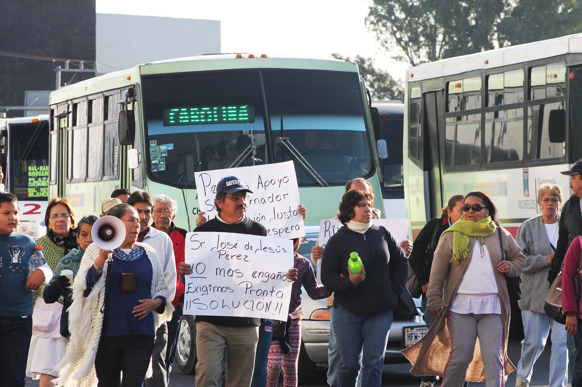 Manifestantes Rivetex