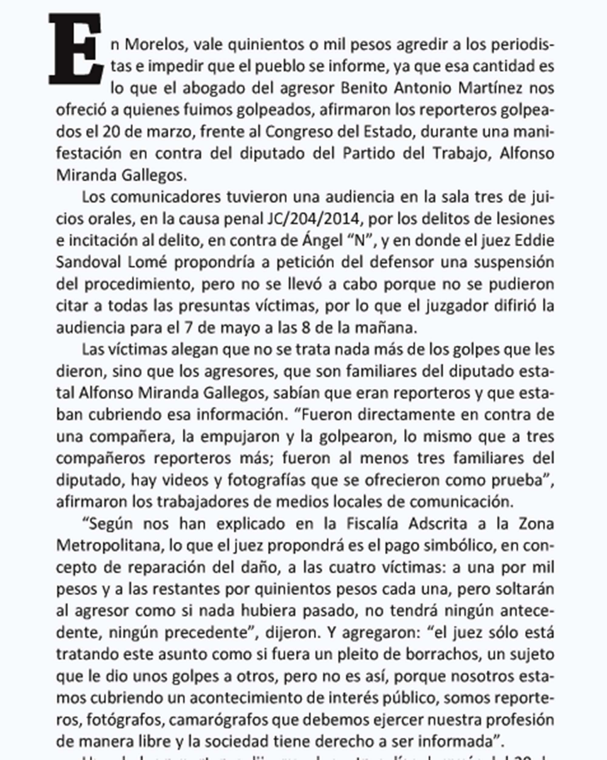 Párrafo de Conurbados