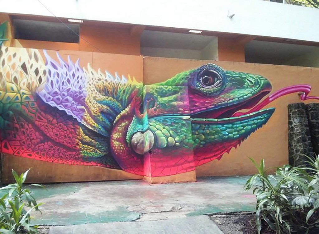 Graffiti en Parque Ecológico Chapultepec