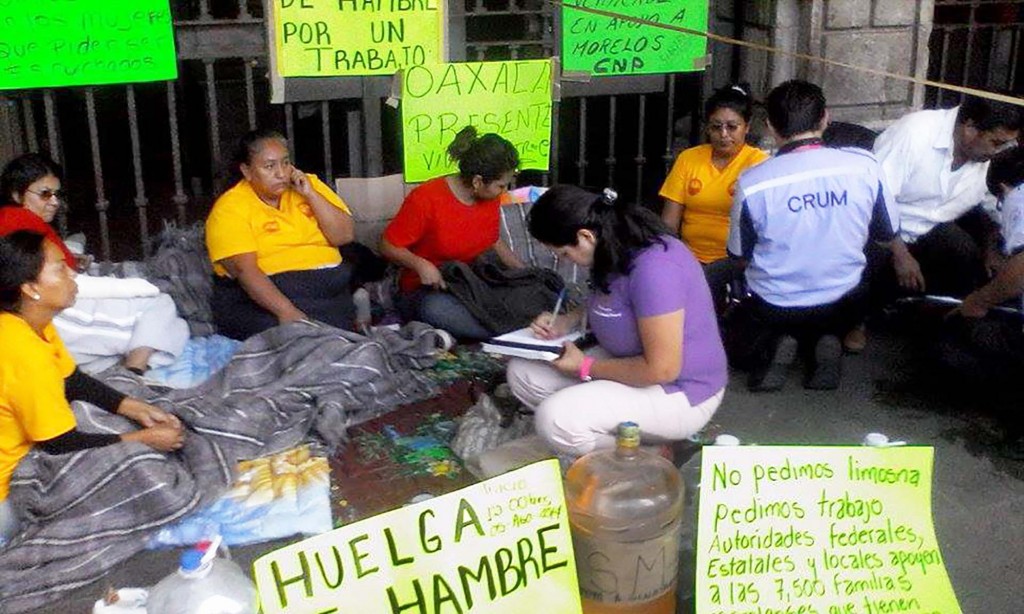 Huelga de hambre, visita del CRUM
