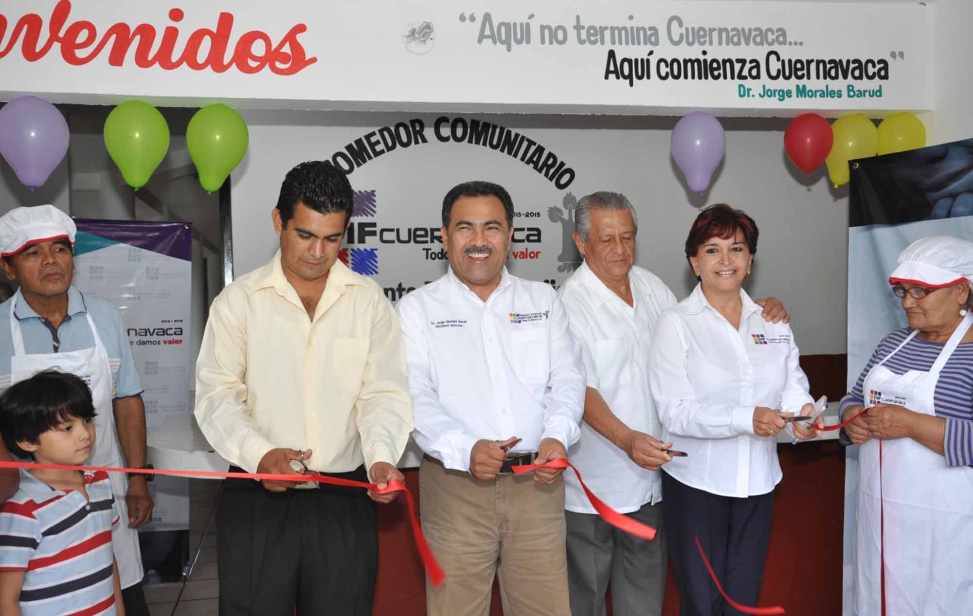 Jorge Morales B en la Inauguración del Comedor Comunitario de la Col. Vicente Estrada Cajigal