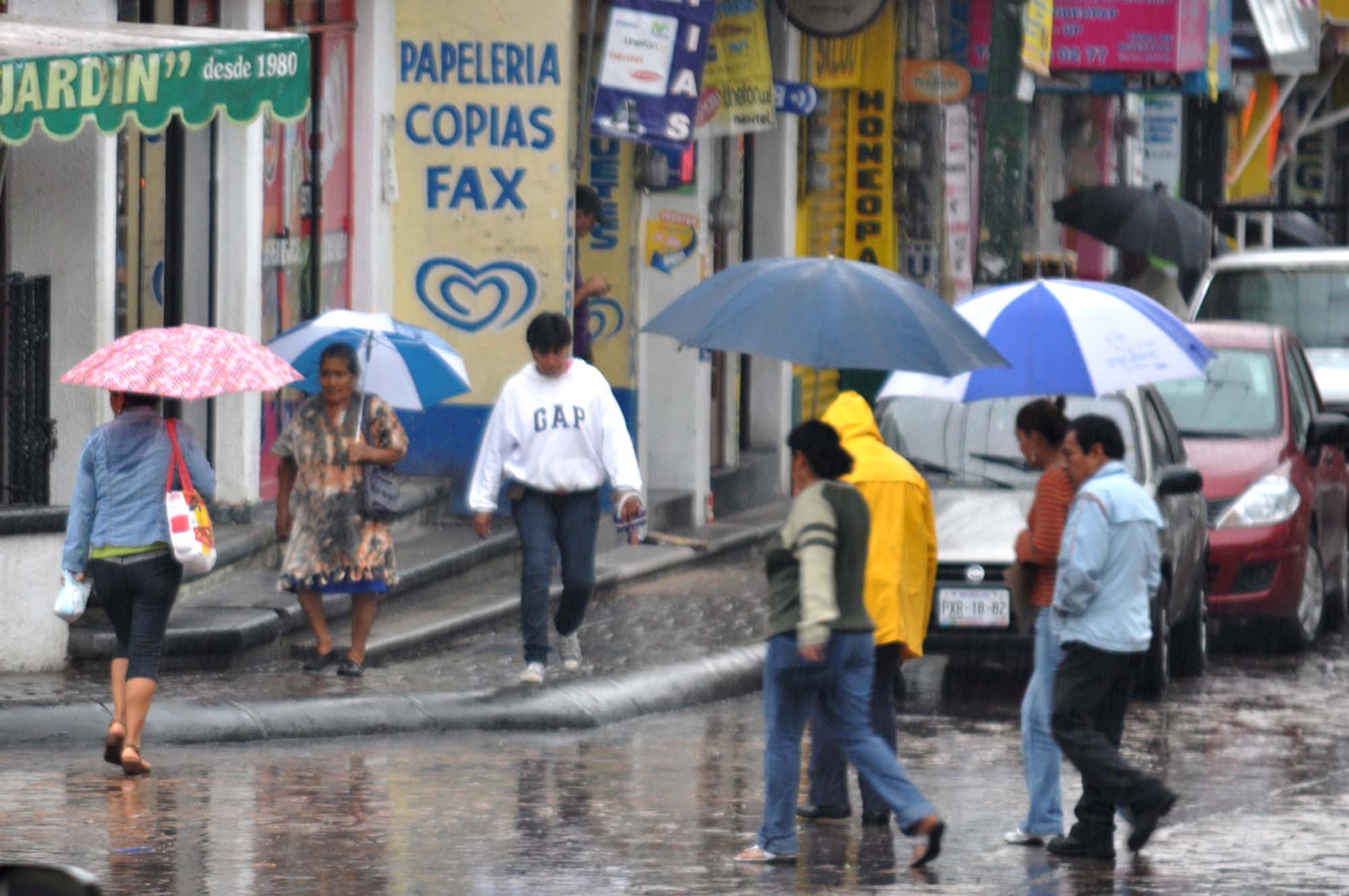 Lluvia en Jiutepec