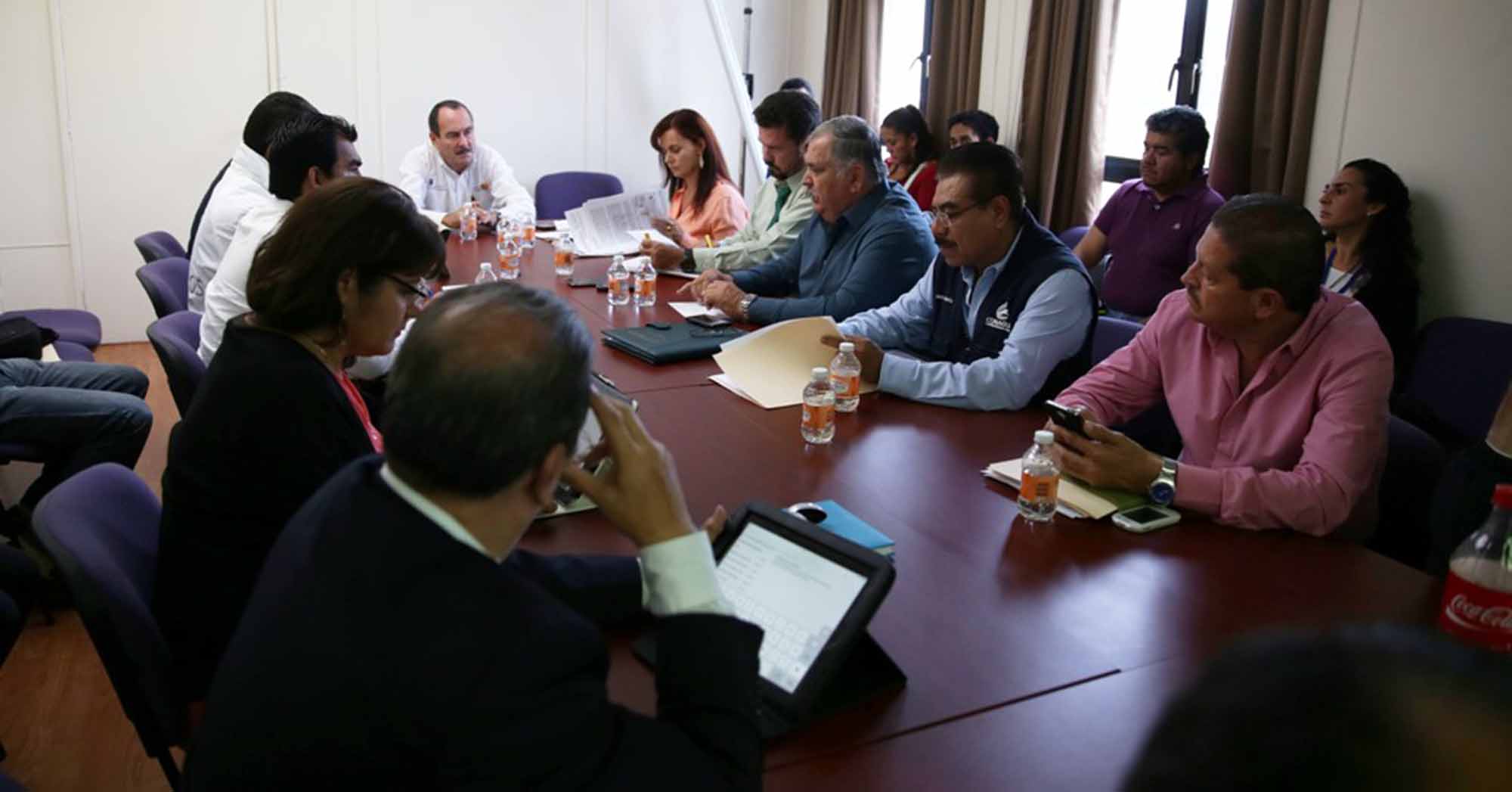 Jorge Messeguer Reunión del Comite de Emergancias por Lluvias
