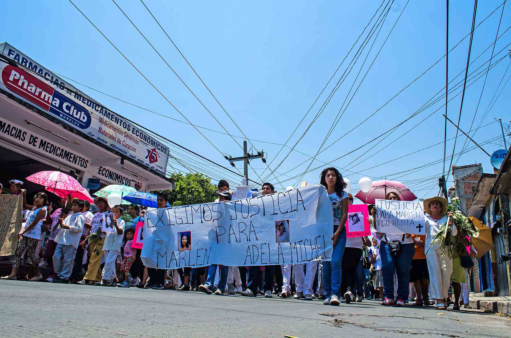Víctimas marcha