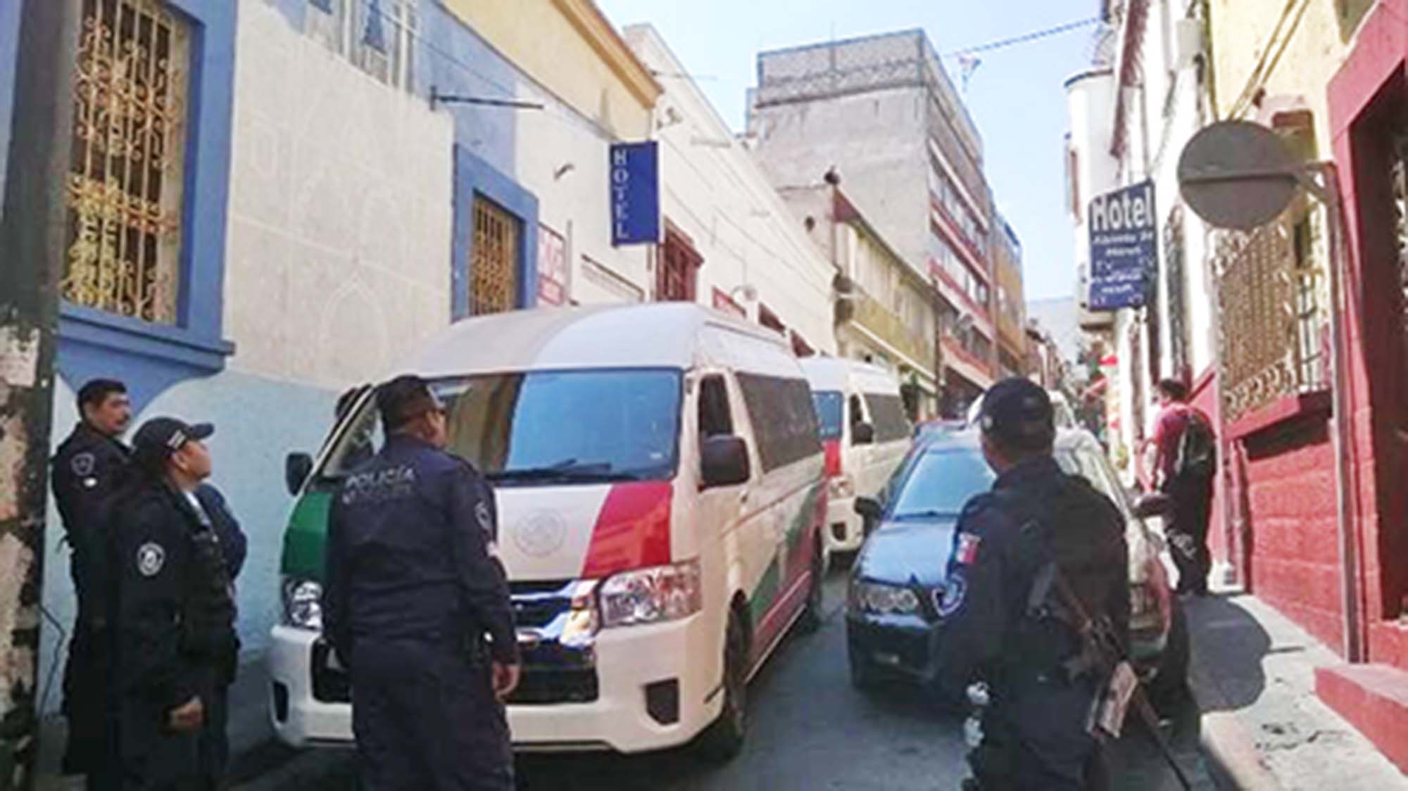 Operativo en el centro Cuernavaca