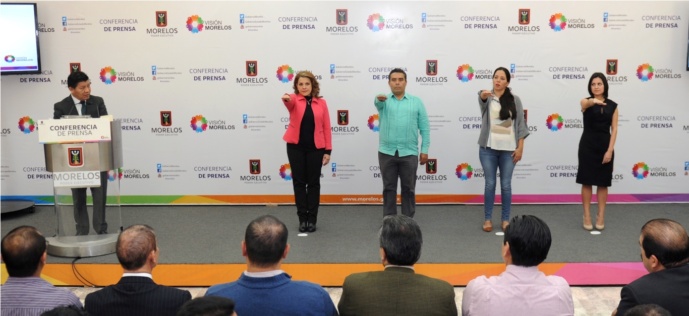 Conferencia de prensa (Toma de protesta secretaria de salud)