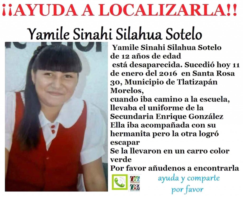 Yamilé desaparecida