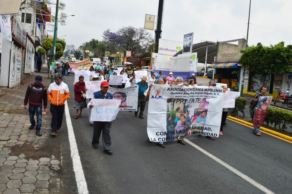 Marcha en favor de activistas