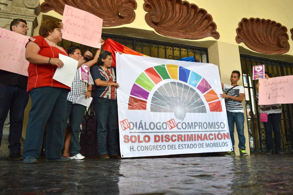 Integrantes del Frente de la Diversidad Sexual