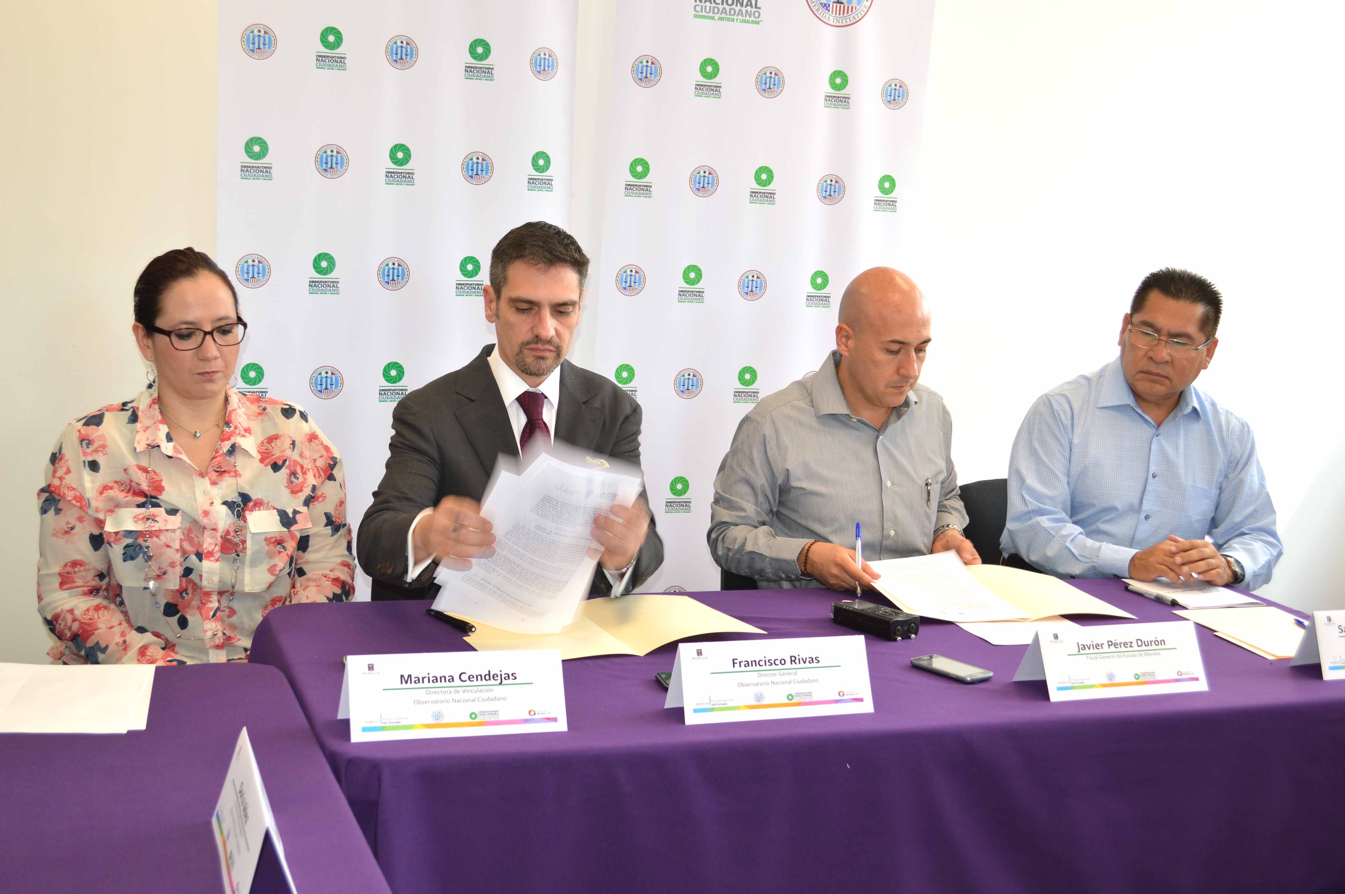 Firma de convencio entre el Observatorio y la fiscalÃ­a