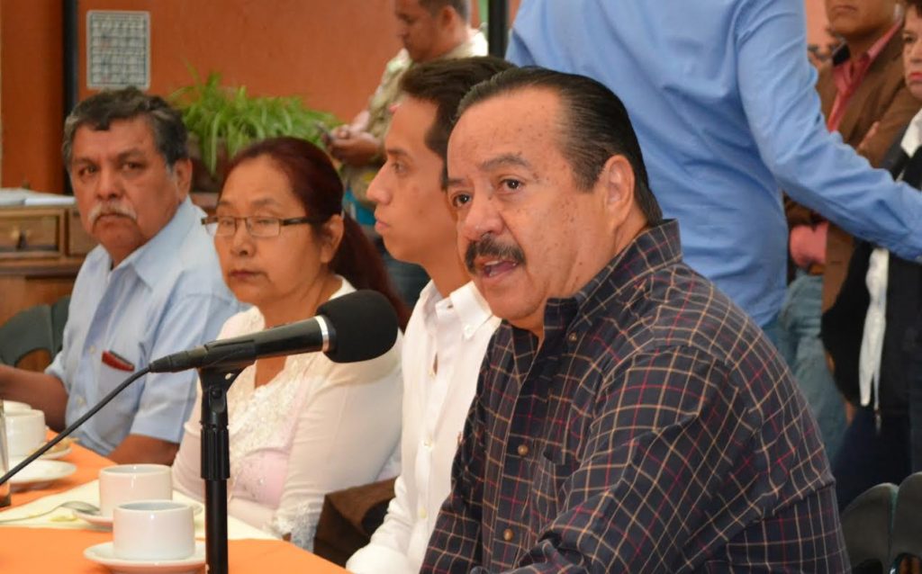 Vinicio Limón en conferencia de prensa. Foto Miguel Arenas