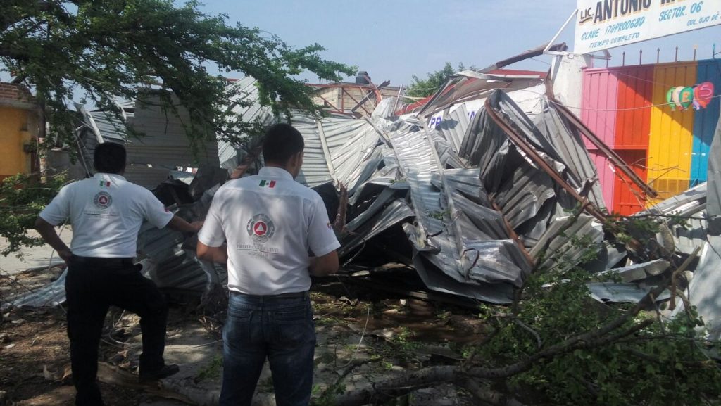 Afectaciones en Amacuzac por vientos