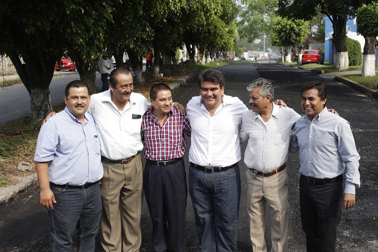 Inician reencarpetamiento del Paseo de las Fuentes en Jiutepec