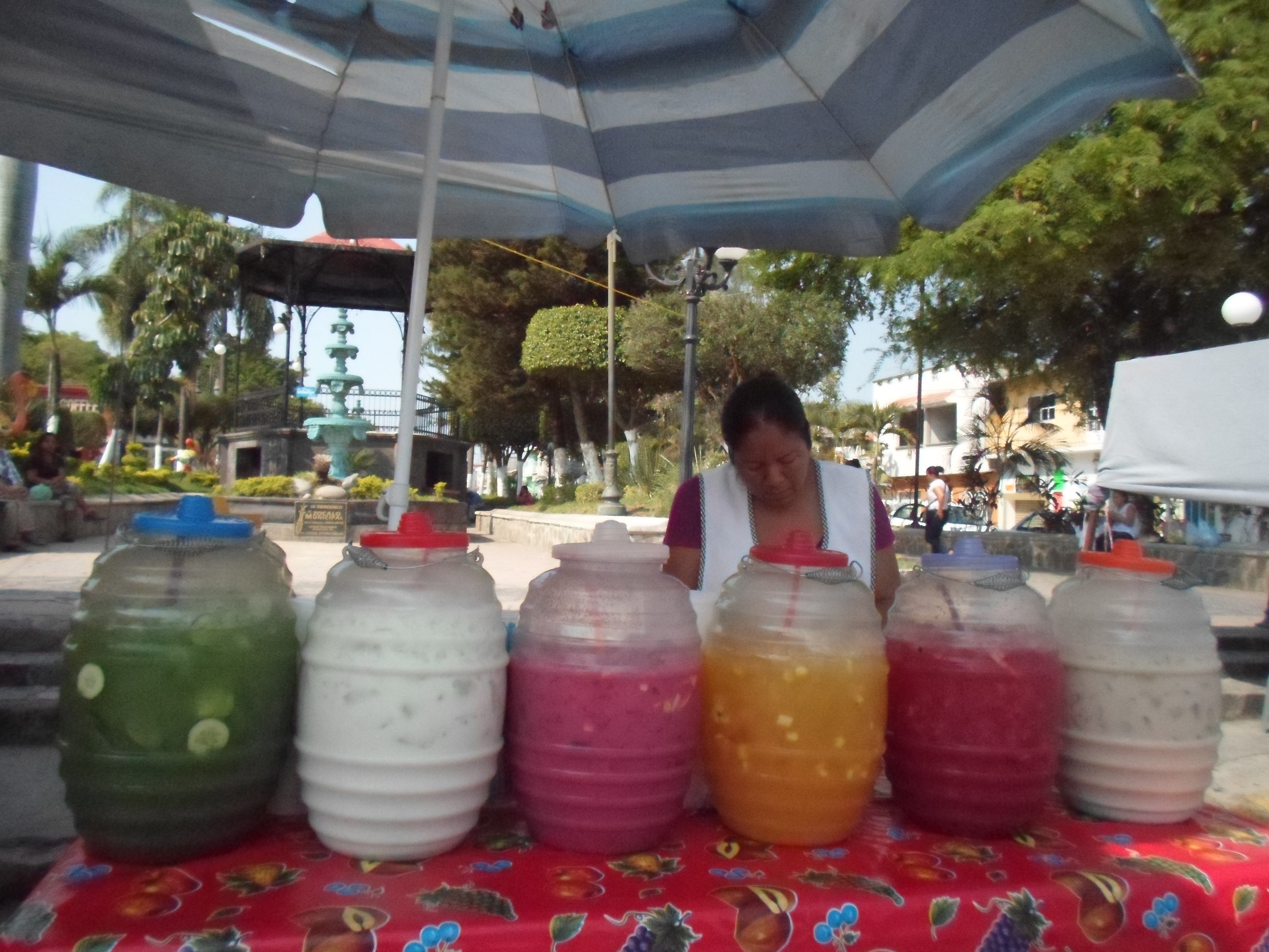 Las aguas frescas del tianguis de Miacatlán