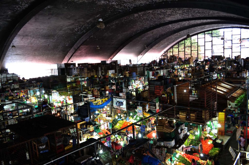 Vista aérea del mercado