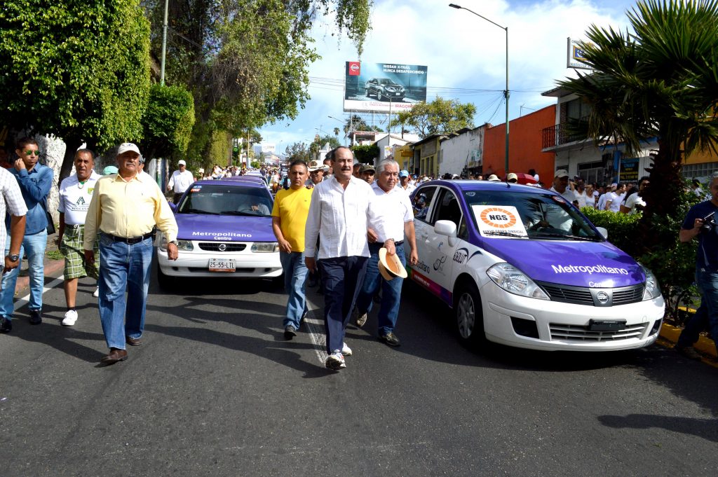 Taxistas y Jorge Messeguer 