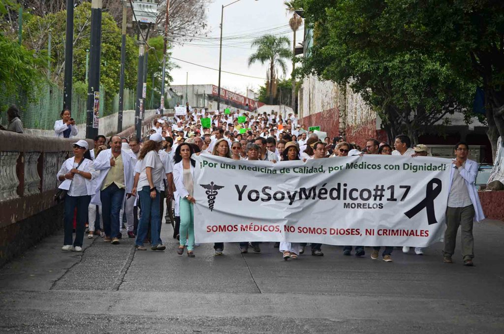 Marcha médicos. Foto de aspecto