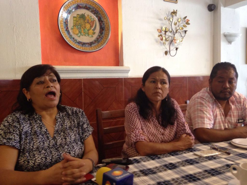 Antochistas en conferencia de prensa
