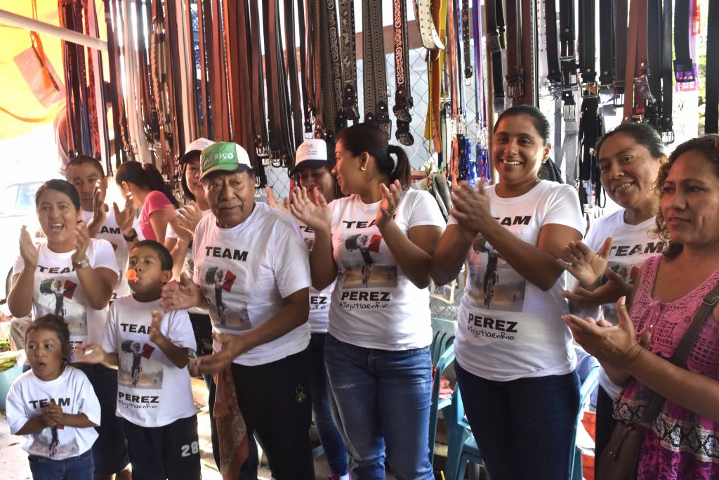 Familia de Irving en el mercado