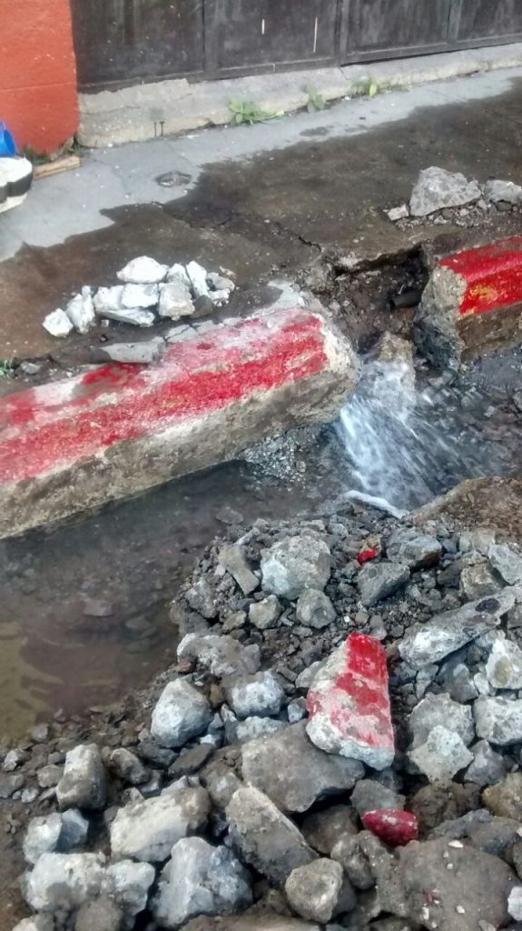Fuga de agua en H. Preciado