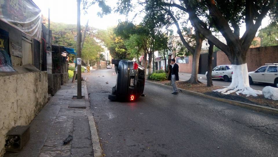 Dieciocho accidentes en Cuernavaca durante fin de semana