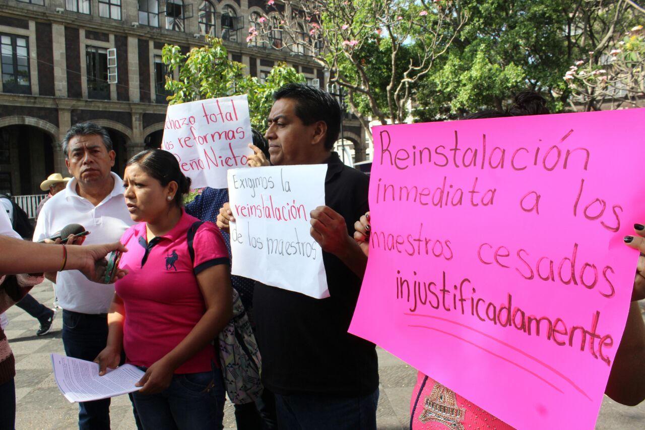 Maestros del Movimiento Magisterial de Bases rechazan el nuevo modelo educativo de la SEP