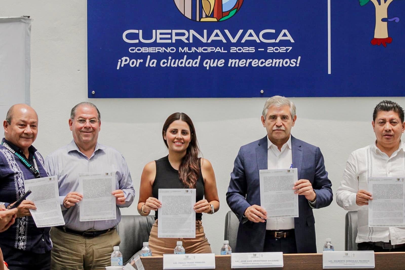Cuernavaca firma convenios para fortalecer el orden territorial y ...