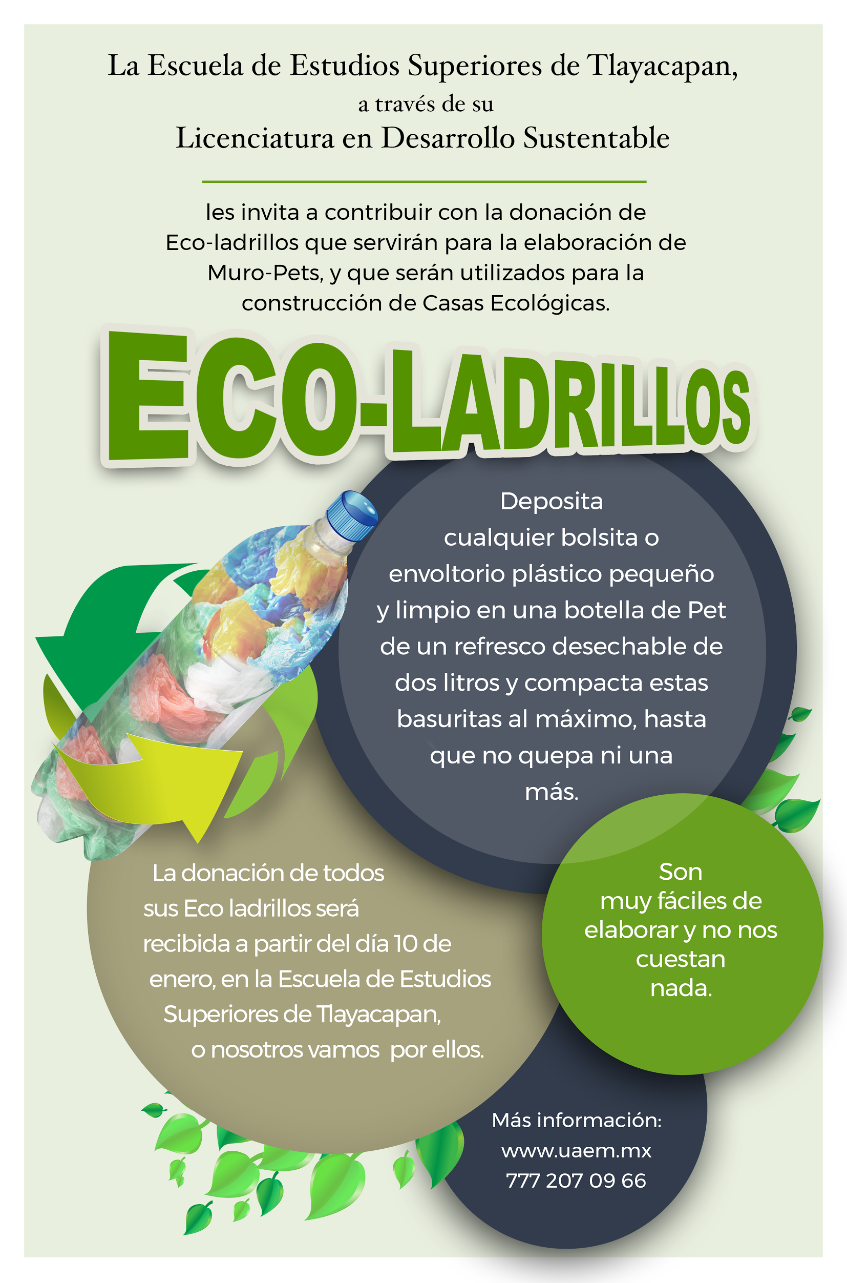 Inicia Escuela de Tlayacapan campaña de donación de eco-ladrillos –  Conurbados